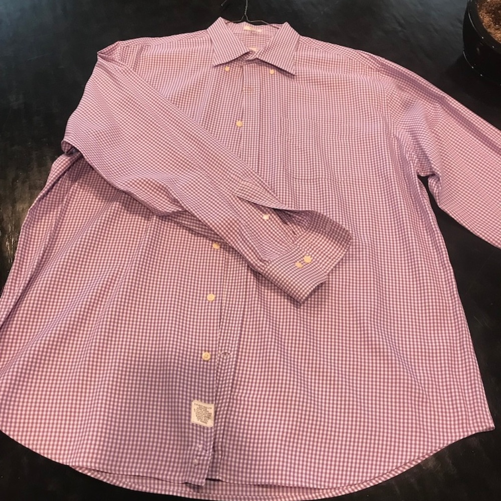 Peter Millar Long Sleeve Dress Shirt Size XL